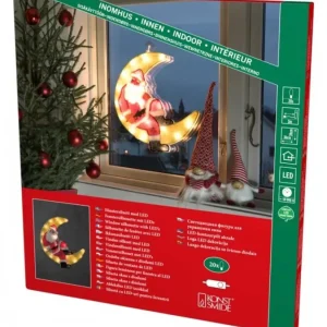 Konstsmide, guirlandes lumineuses de Noël Père Noël Lumineux Sur La Lune