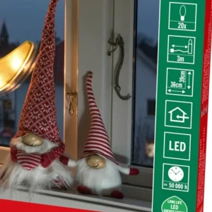 Konstsmide, guirlandes lumineuses de Noël Père Noël Lumineux Sur La Lune