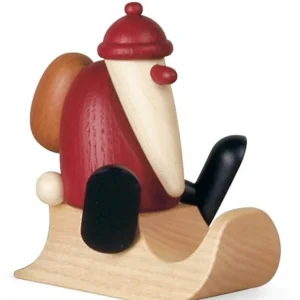 Köhler, Père Noël en bois Père Noël Rouge Sur Une Luge