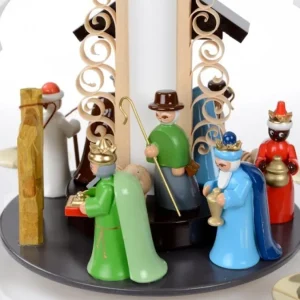 Richard Glasser, Pyramides de Noël allemandes Pyramide Allemande Avec Crèche De Noël Blanche