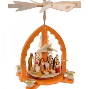 Richard Glasser, Pyramides de Noël allemandes Pyramide De Noël Allemande Avec Une Arche Couleur Ocre