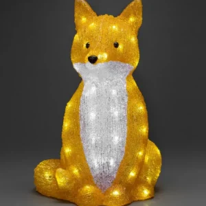 Konstsmide, guirlandes lumineuses de Noël Renard Lumineux A Led En Acrylique, 40 Cm