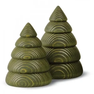 Köhler, Père Noël en bois Sapin De Noël En Bois Design, 11,5 Cm, Vert