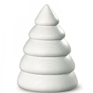 Köhler, Père Noël en bois Sapin Design Blanc, 9,5 Cm
