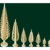 Richard Glasser, Pyramides de Noël allemandes Sapin Noël Bois Sculpte, 16 Cm