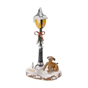 Hubrig, figurines pour enfant Village De Noël Miniature, Chien Sous Reverbere