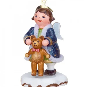 Hubrig, figurines pour enfant Village De Noël Miniature, Figurine Ange Et Ourson