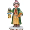Hubrig, figurines pour enfant Village De Noël Miniature, Garconnet Chantant Noël