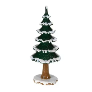 Hubrig, figurines pour enfant Village De Noël Miniature, Grand Sapin Enneige