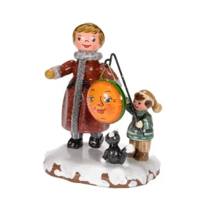 Hubrig, figurines pour enfant Village De Noël Miniature, Maman Et Fillette