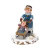 Hubrig, figurines pour enfant Village De Noël Miniature, Maman Et Poussette