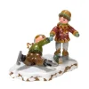 Hubrig, figurines pour enfant Village De Noël Miniature, Patineurs