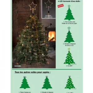 Konstsmide, guirlandes lumineuses de Noël Voile Guirlande Pour Sapin De Noël, 200 Diodes Led